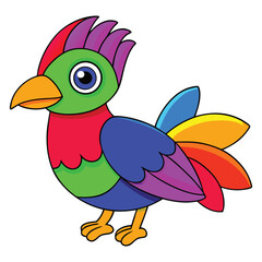 Fototapeta premium Colorful Crow Vector Illustration