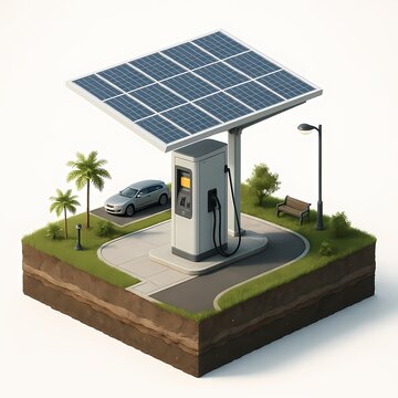 Public EV Charging Station with Digital Payment Interface  
