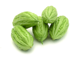 There are balsam pear in the basket