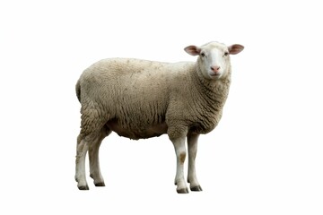 sheep isolated on white background isolated, white background