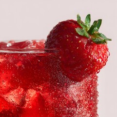 Refreshing strawberry cocktail recipe with ice for summer party drink ideas