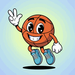 Basketball Character with Sneakers