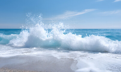 waves on the beach. generative ai