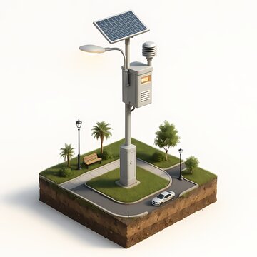 Solar-Powered Smart Street Light