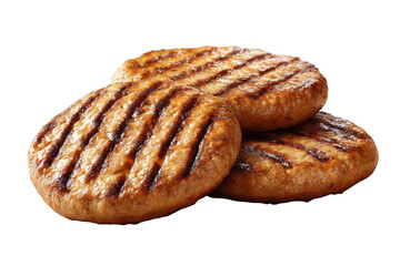 Grilled Meat Patties Stacked