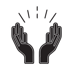 Fototapeta premium ICON hand praying