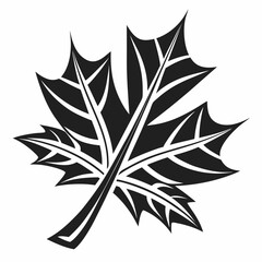 Vector of Black Maple Leaf Silhouettes – Autumn & Canada Nature Icons
