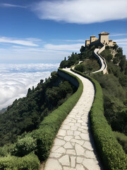 walk path over cloud San Marino