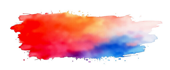 Vector abstract watercolor colorful brush ink background 