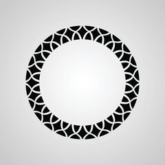 Decorative Islamic Circular Frame 