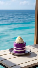 Obraz premium purple dessert