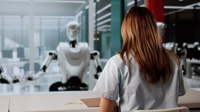 Woman Being Interviewed For A Medical Position