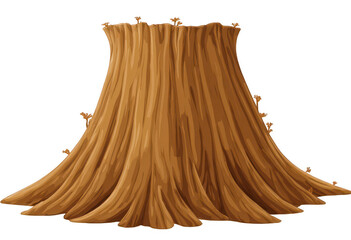 Stump of a felled tree