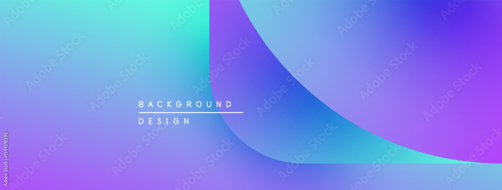 Aufkleber abstract gradient background. blue, purple hues blend smoothly. minimalist design with text overlay 