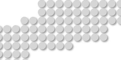 Grey tiles wall. round marble textures, ball tiles. Top view pavement circle block gray texture with seamless patterns floor background. Air Bubble wrap texture background. Textured Background.