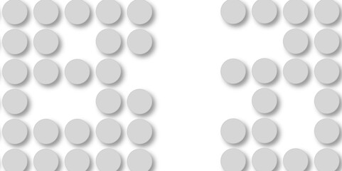 Grey tiles wall. round marble textures, ball tiles. Top view pavement circle block gray texture with seamless patterns floor background. Air Bubble wrap texture background. Textured Background.