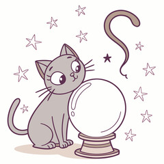 cat with a gift