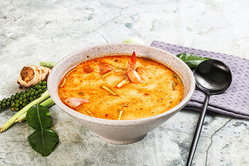 Tom Yum soup with prawn