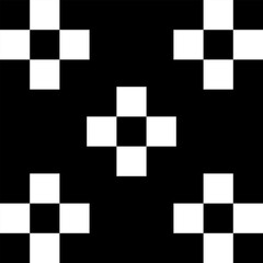Black and white geometric seamless pattern