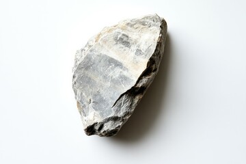 Textured rock on solid white background. AI generated