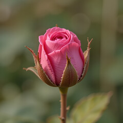 Dried pink rose buds background