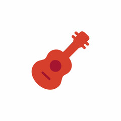 Red ukulele icon