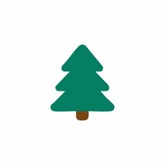 Simple, stylized evergreen tree graphic