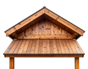 Beautiful wooden roof design with natural textures.