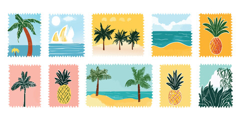 Tropical Postage Stamps