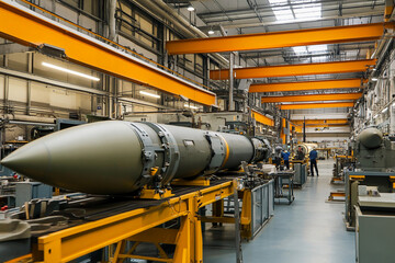 Missile manufacturing facility showcases advanced production process Generative AI
