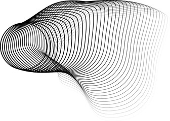 Circle wave line with dynamic geometric. Futuristic technology concept