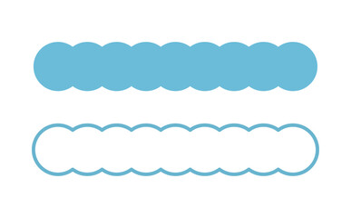 連続する丸のあしらいセット