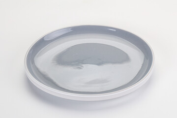 Empty clean color plate dishware