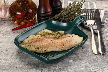 Baked tilapia fish with spices