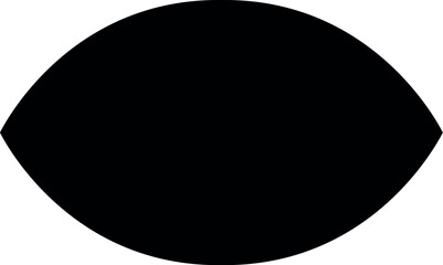 Illustration of download black eye shape vector graphic design element for creative projects and visual communication needs vector