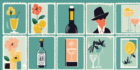 Vintage Cocktail Stamps (1)