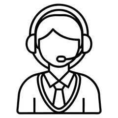 Customer Service Representative – Vector Illustration for Support, Call Center, and Communication Concepts
