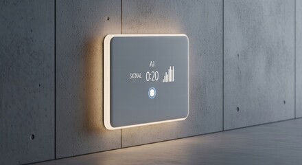 Autonomous AI Router Unit Embedded in Concrete Wall