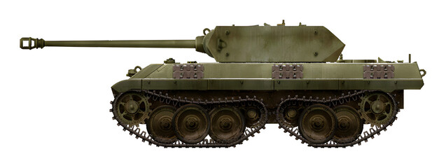 Ersatz M20 (Alternative tank Ersatz M10, based on a chassis with tandem tracks) © Tikros