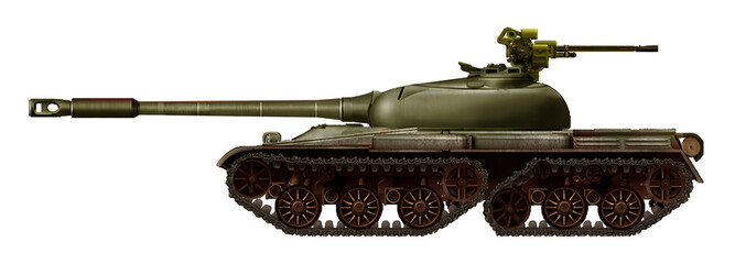 Obj-430T4 (Alternative tank Object-430, based on a chassis with tandem tracks) © Tikros
