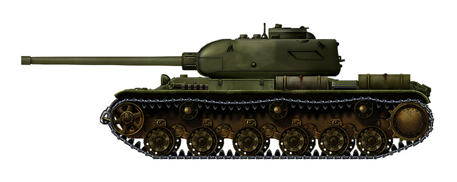 KVT-44 (Alternative T-44 tank based on the chassis of the KV-1 tank, using the 85mm ZiS-S-53 gun)