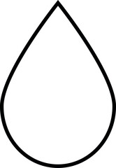 Illustration of water drop vector illustration for graphic design and creative projects, simple and clean outline style image design vector
