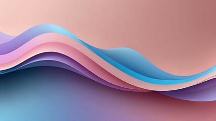 Obraz premium Abstract Pastel Wave Background