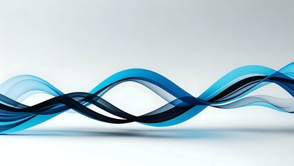 Abstract Blue Wave Design