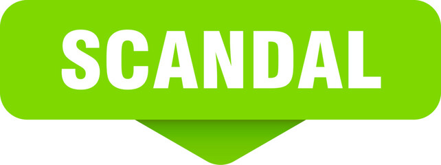 scandal sticker. scandal sign on transparent background