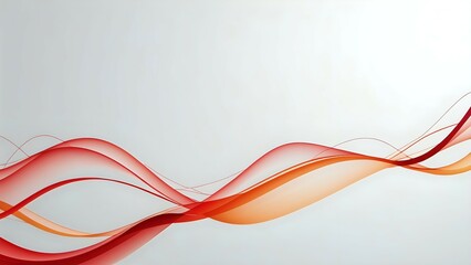 Fototapeta premium Abstract Red Wave Background