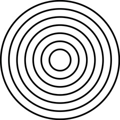 Illustration of concentric circles design vector illustration for target focus and abstract background concept with lines vector