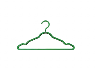 Green Plastic Clothes Hanger