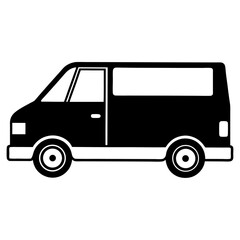 Vector Illustration of a Car – Minimalist Flat Design Icon for Automotive, Transportation, and Travel Concepts
