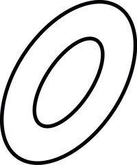 Illustration of download this simple ellipse shape vector graphic for free use in your design projects and presentations vector